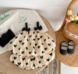 Conjunto de corazones de verano sin mangas