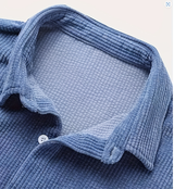Camisa casual texturizada para hombre