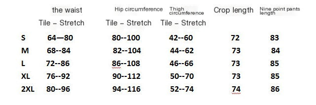 Pantalones finos de nueve puntas