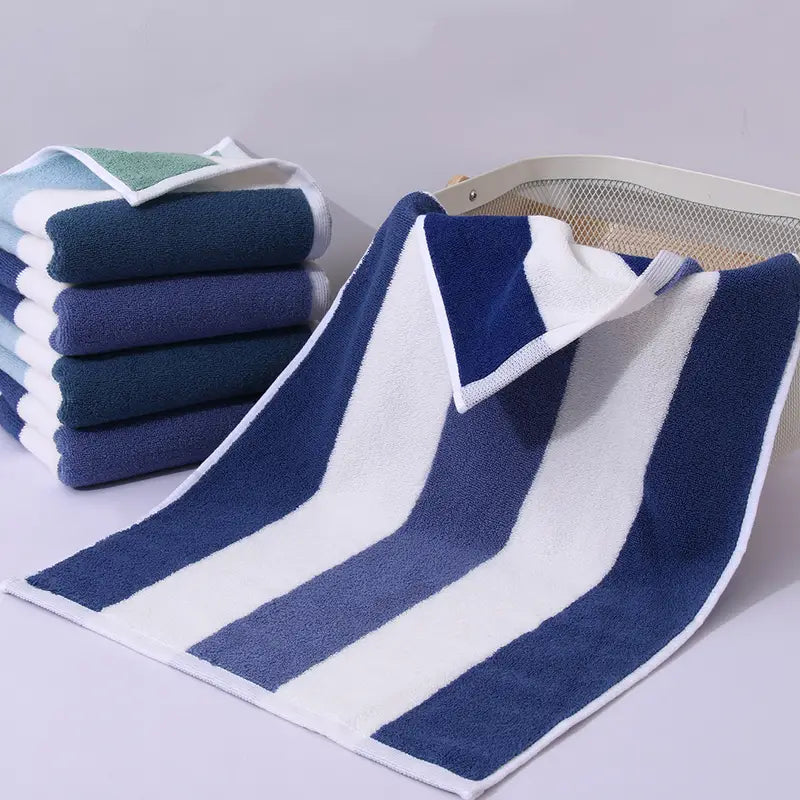 Toalla de manos absorbente con diseño de franjas