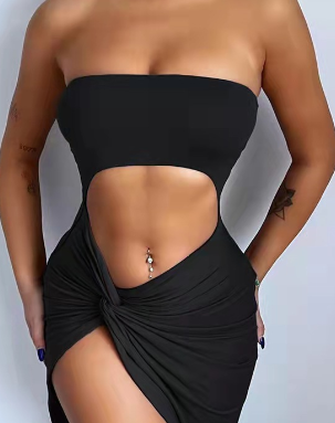 Vestido Midi con aberturas