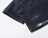 Vaqueros negros rotos con efecto lavado de High Street