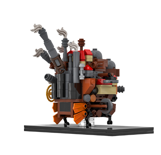 Mini Castillo ambulante de Howls/Juguetes creativos de bloques de construcción educativos para niños