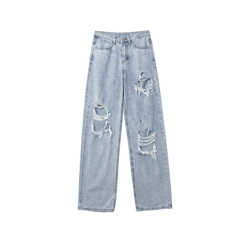 Pantalones anchos de pierna recta y holgados para estudiantes