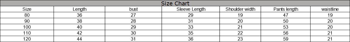 Traje deportivo infantil estilo casual traje infantil