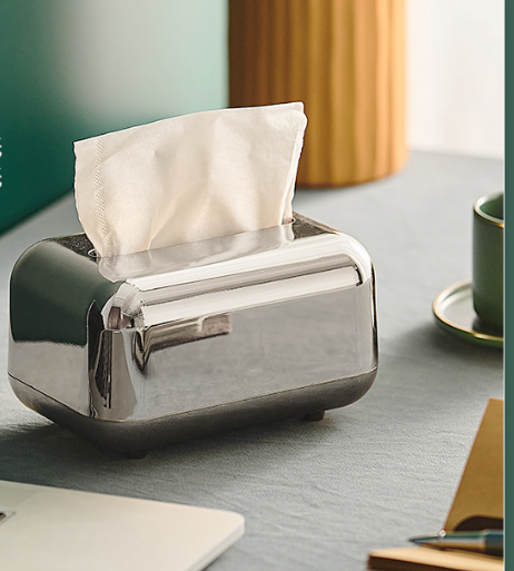 Caja de papel y pañuelos Lenogue Chrome