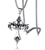 Collar Cruz Vikinga de Aleación de Zinc Antialérgica
