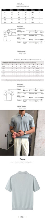 Camisa informal fina de punto de verano, estilo coreano, de manga corta