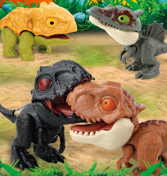 Juguete dinosaurio que muerde dedos