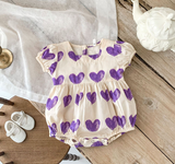 Mameluco con estampado de corazones