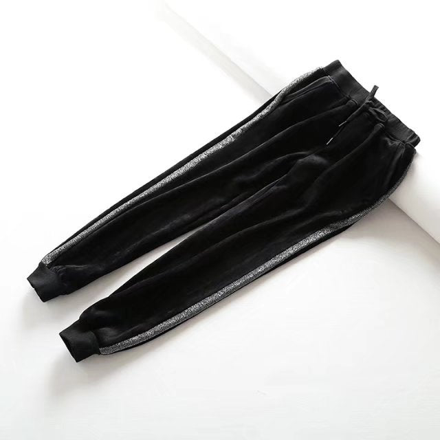 Pantalones de forro polar de terciopelo