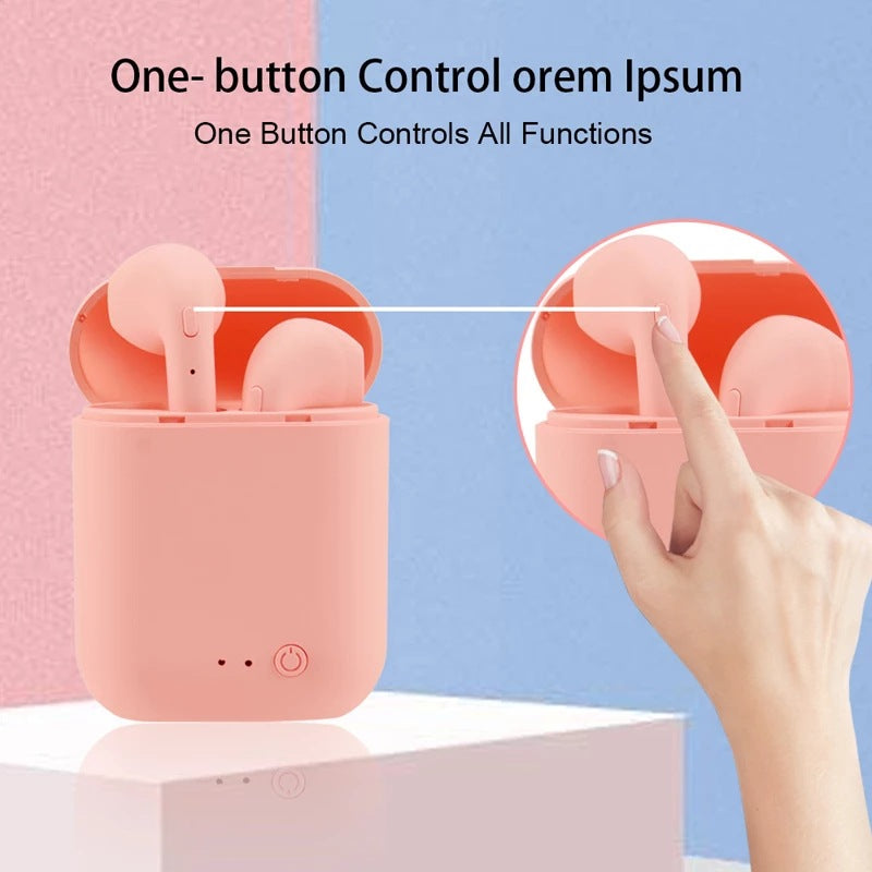 Audífonos Bluetooth TWS Binaural Mini Macaron I7mini