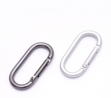 Hebilla de montañismo en forma de U de pista de aleación de aluminio n.° 5 Gancho para auriculares Bluetooth Hebilla en U ovalada Cubierta para dispositivo antipérdida Hebilla de suspensión rápida