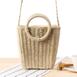 Ravello: Bolso de Rafia Trenzado Premium