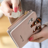 Cartera Mujer Corta con Animales Cute – Monedero Pequeño con Cierre y Broche