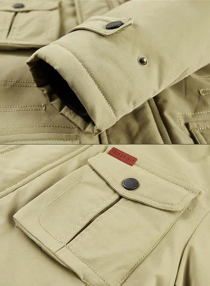 Refugio: Chaqueta de invierno con capucha para hombre