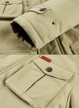Refugio: Chaqueta de invierno con capucha para hombre