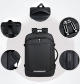 Mochila Expandible de Negocios (Hombre) - Impermeable para Laptop 16"
