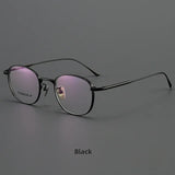 Armazón Retro Redondo de Titanio Puro – Ligeros para Hombre