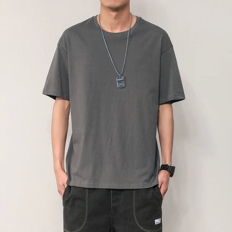 https://ae01.alicdn.com/kf/S643a854b731145ee9455e8cd945f4034x/New-short-sleeve-t-shirt-men-s-summer-trend-couple-outfit-solid-color-base-solid-color.jpg_640x640.jpg