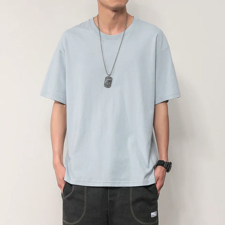 https://ae01.alicdn.com/kf/S6ab59bb1026c4899bbd8ed3d1f6edd57Y/New-short-sleeve-t-shirt-men-s-summer-trend-couple-outfit-solid-color-base-solid-color.jpg_640x640.jpg