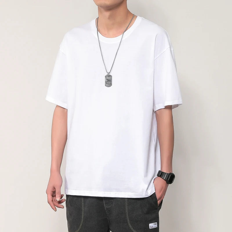https://ae01.alicdn.com/kf/S75dbbec818774772b382cbef9d98d682Z/New-short-sleeve-t-shirt-men-s-summer-trend-couple-outfit-solid-color-base-solid-color.jpg