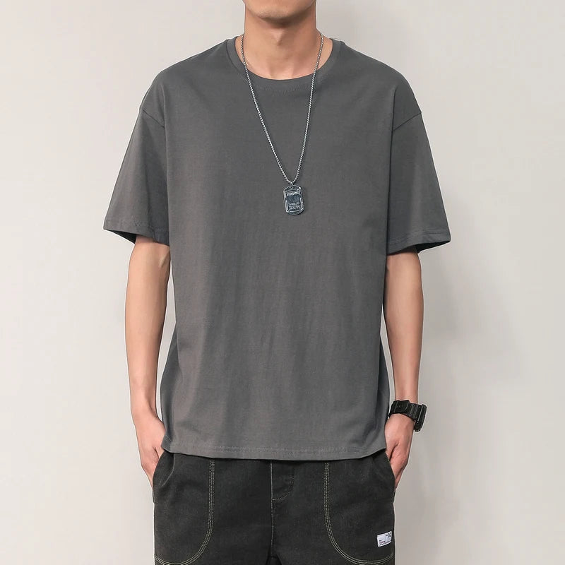 https://ae01.alicdn.com/kf/S643a854b731145ee9455e8cd945f4034x/New-short-sleeve-t-shirt-men-s-summer-trend-couple-outfit-solid-color-base-solid-color.jpg