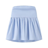 Top de tubo con hombros descubiertos y volantes sin tirantes