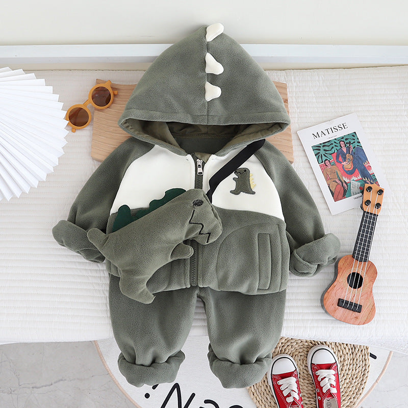 Conjunto + Peluche Dinosaurio (9M-4A)