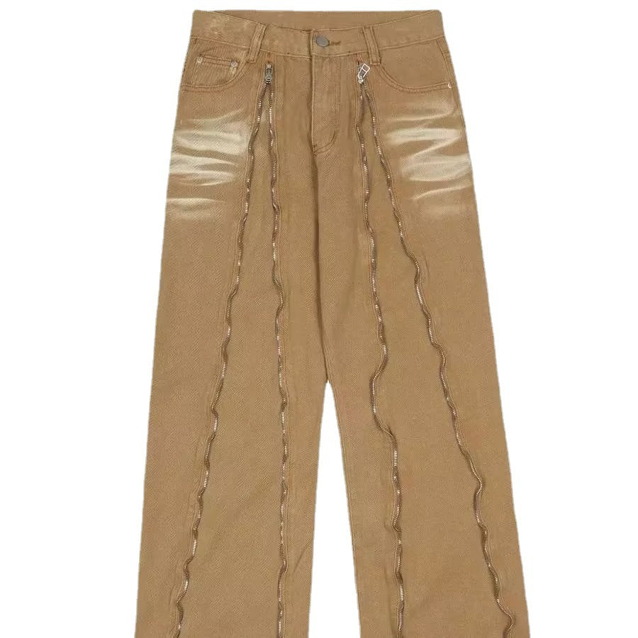 Vaqueros clásicos de hip hop lavados