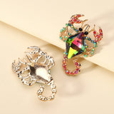 Aretes Escorpión de Cristal de Color (Diseño Alta Gama) con Piedras Semipreciosas