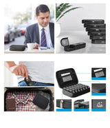 Pastillero semanal, pastillero para 2 tomas al día, organizador de medicamentos de viaje para 7 días