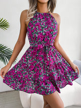 Lana: Vestido plisado floral