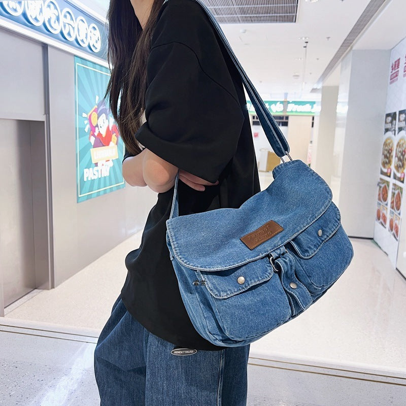 Bolsa estilo jeans retro
