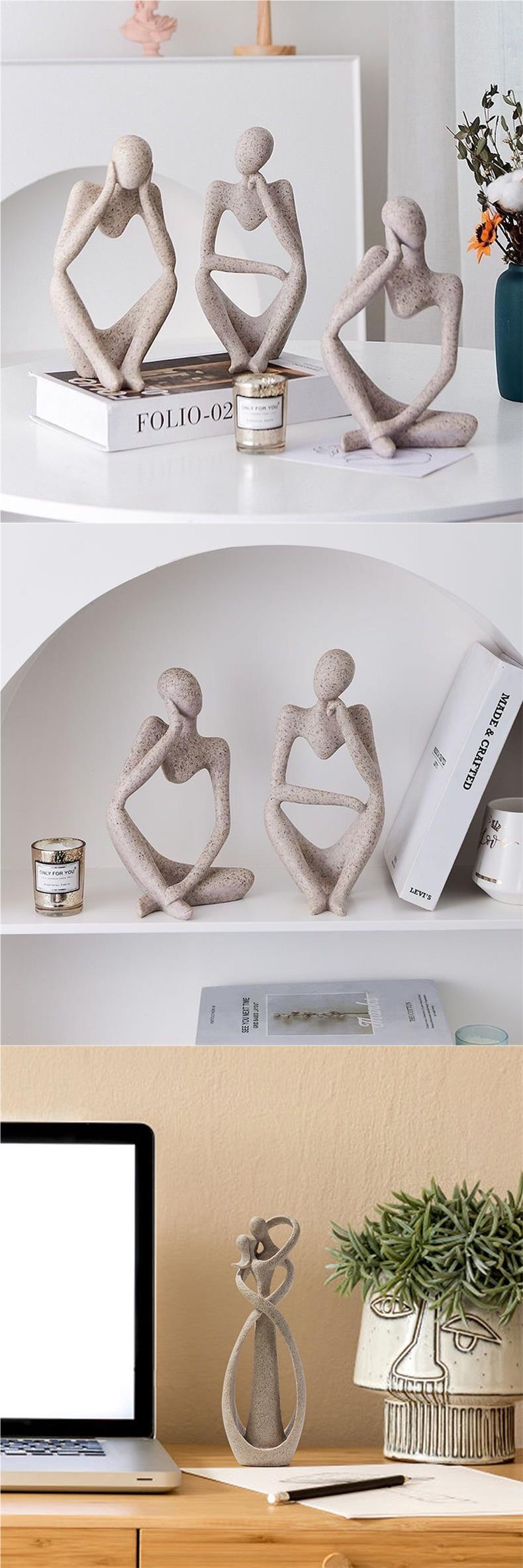 Figura Abstracta Estilo “El Pensador”