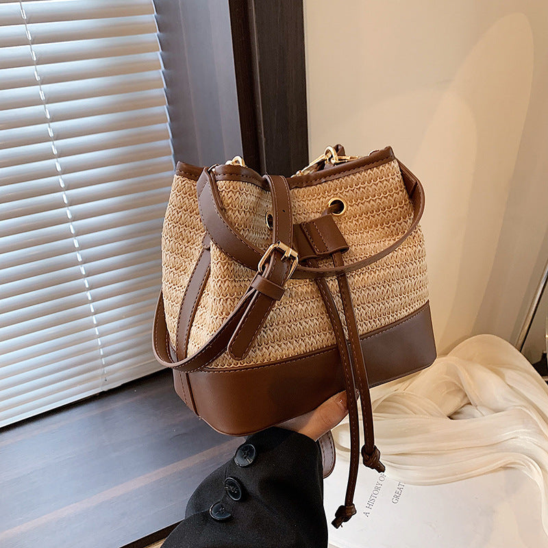 Bolsa de Hombro Tejida de Paja