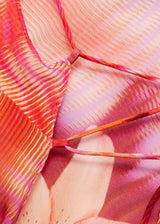 Iris: Vestido halter estampado