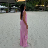 Saga: Vestido largo Giselle Glow