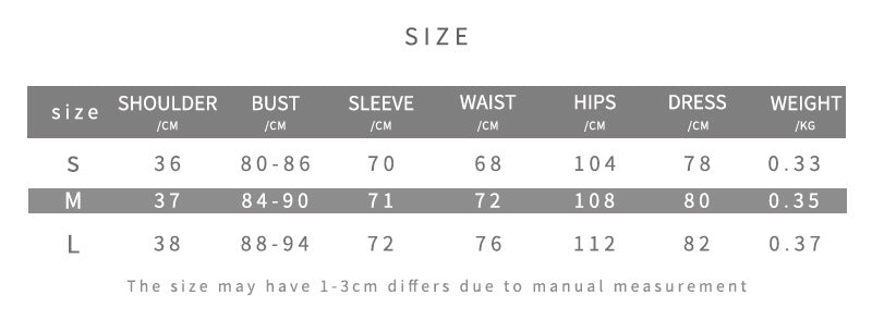 Vestido elegante de manga larga