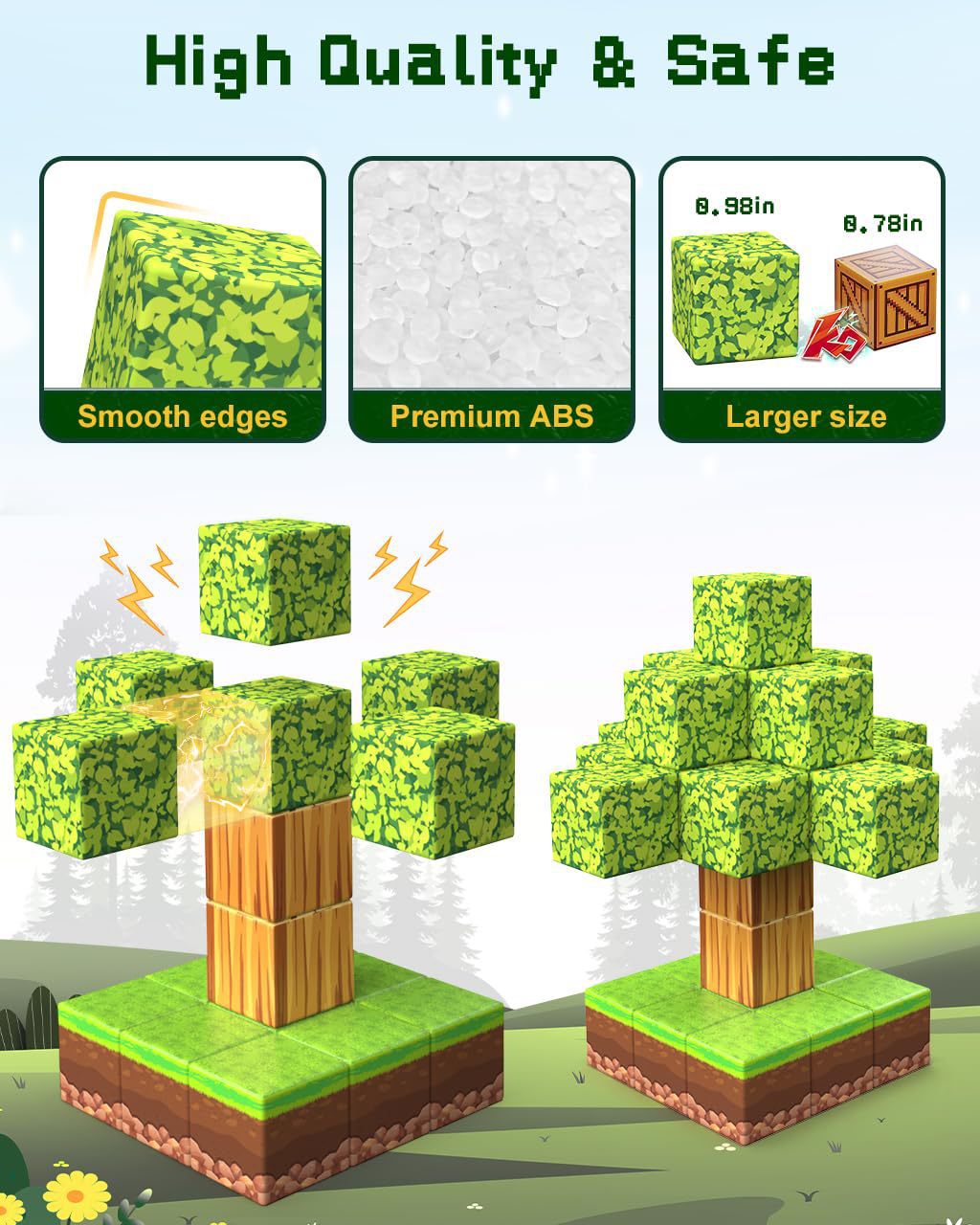 Set Bloques Magnéticos Sensoriales Niños
