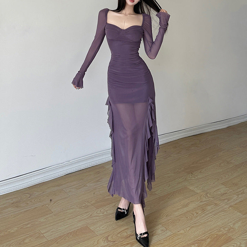 Selene: Vestido con cuello de corazón