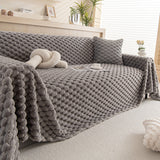 Funda de sofá antideslizante de felpa