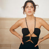 Zora: Vestido midi con aberturas