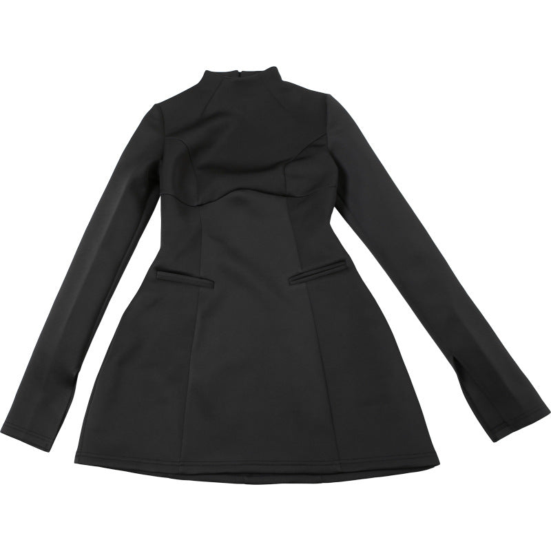 Ónix: Vestido elegante de manga larga
