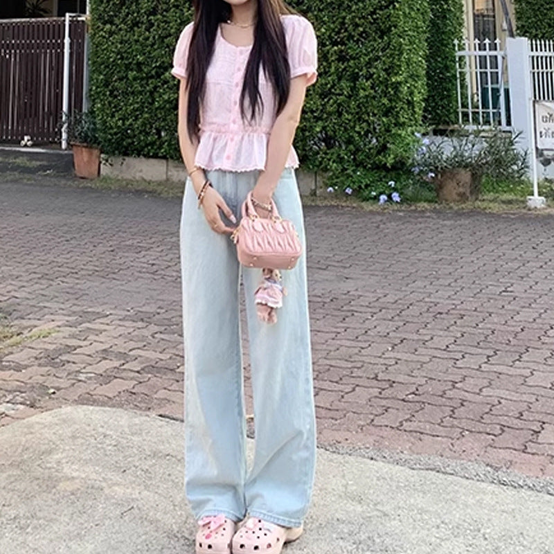 Jeans azules para mujer de alta calidad