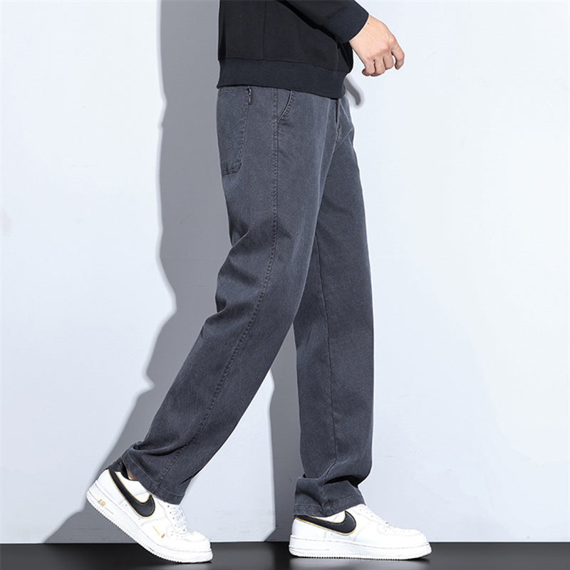 Vaqueros anchos con cintura elástica gruesa