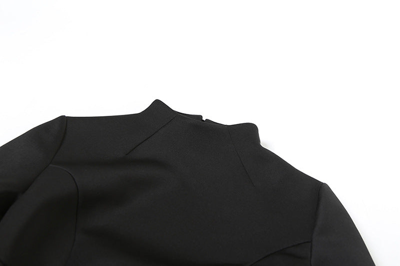Ónix: Vestido elegante de manga larga