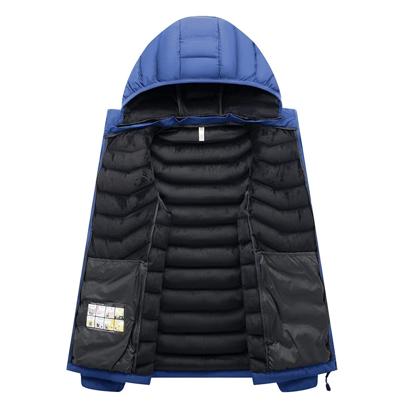 Viento: Chamarra informal con capucha para hombre