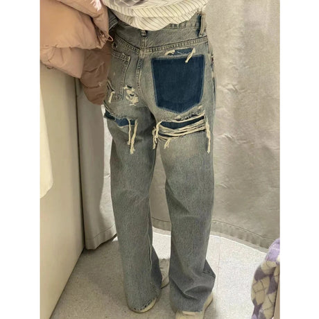 https://ae01.alicdn.com/kf/Sded0ee5b193046049774157563bc28a1U/TAOP-ZA-Women-s-2024-New-Summer-Style-Back-Pocket-Washed-Effect-Hole-Decoration-Loose-Mid.jpg