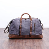 Odisea Rústica: Maleta de Viaje Duffel de Lona Encerada